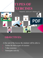 Types of Exercises: Prepared By: April Love T. Britanico, LPT