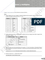 Solucionario Factores y Múltiplos