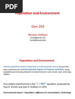 Population and Environment 