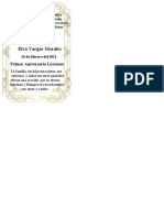 Recuerdo amoroso primer aniversario luctuoso