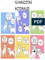 Colorido Perro y Gato Animales 6 Viñetas Historieta