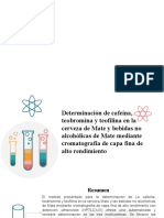 Presentacion de Cromatografia Plana en Cafeina, Teobromina y Teofilina