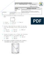 2da Ficha de Ejercicios de Solidos de Revolución de Cilindro de 2doab