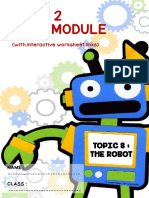 Year 2 PDPR Module: Topic 8: The Robot