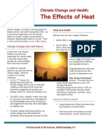 The Effects of Heat: Climate Change and Health