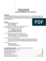 NTE1830 & NTE1831 Integrated Circuit Dual Audio Power Amplifier, 5.8W (19W BTL)