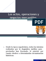 Los Actos y Operaciones Mercantiles - Deberes y Auxiliares Del Comercio 2020