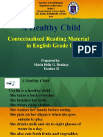 A Healthy Child: Contextualized Reading Material in English Grade I