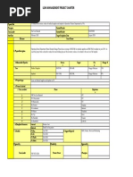 LEAN Project Charter