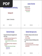 Microprocessors & Interfacing: Interrupts (II)