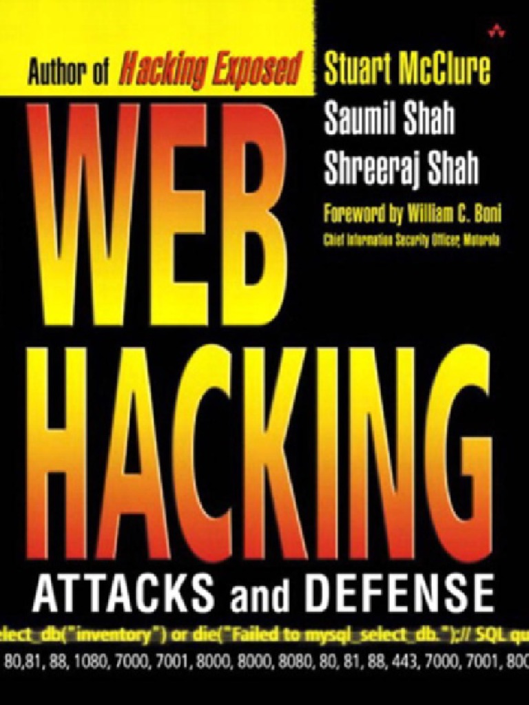 Bid C3 A8 - Web Hacking Attacks and Defense | PDF | World Wide Web | Internet & Web
