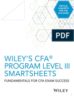 Wiley'S Cfa Program Level Iii Smartsheets: Fundamentals For Cfa Exam Success