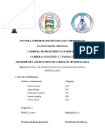 Grupo No.2 - Informe No. 3 - ELABORACION DE UNA FORMULA MAGISTRAL HOSPITALARIA