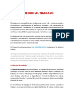 Derecho Al Trabajo en Peru