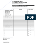 Daftar Hadir KOSONGAN