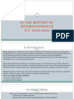 A Case Report of Hydrocephalus S.Y. 2020-2021