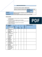 Lista de Cotejo - Resumen Metricas