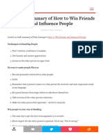 Summary How To Win Friends and Influence People