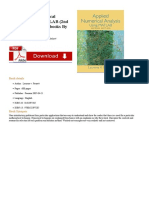 PDF Applied Numerical Analysis Using Matlab (2Nd Edition) Ebooks Textbooks by Laurene V. Fausett