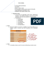 Resumo NOÇOES ÉTICA E MORAL