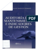 Auditoria Del Mantenimiento e Indicadores de Gestion