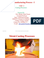 Unit I Casting Processes
