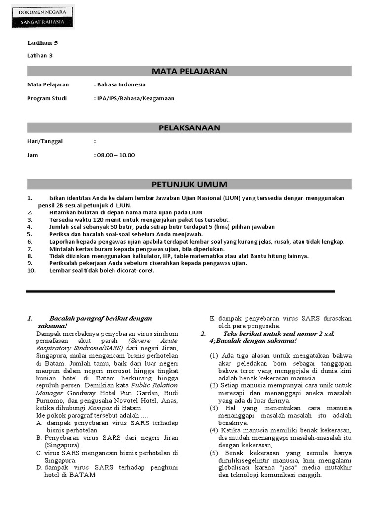 Soal Paket 7