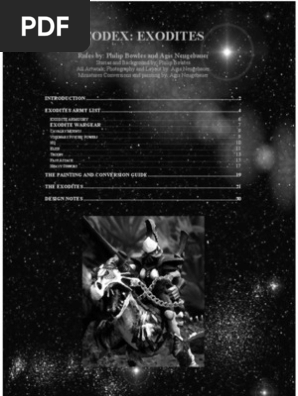 Warhammer 40k [Codex] Unofficial] Eldar Exodites