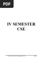 Iv Semester CSE: Dept. of Computer Science and Engineering, UVCE Page 32