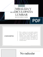 Lumbalgia y Radiculopatía Lumbar