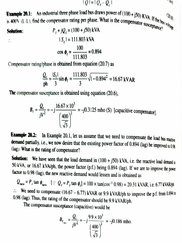 Load Compensation in Power Systems | PDF | Capacitor | Electric Power ...