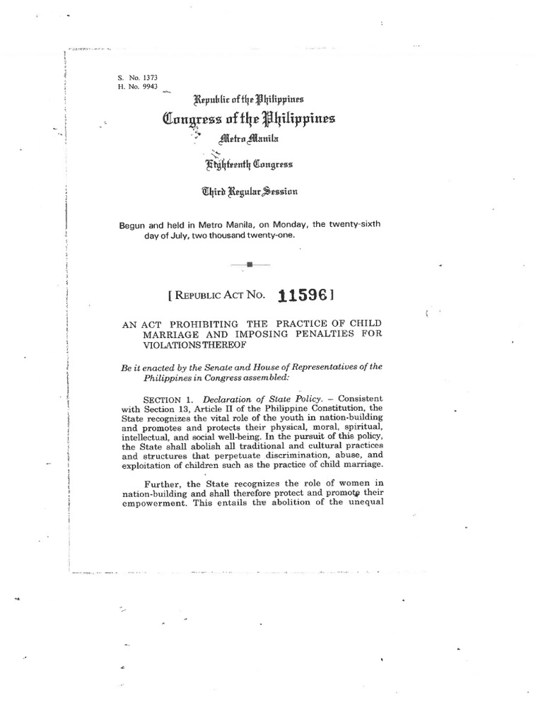 Ra 11596 RRD | PDF