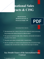 International Logistics - CISG