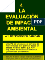 CV-4- LA EVALUACION DE IMPACTO AMBIENTAL