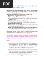 Edit Check - A Critical Step To Ensure The Data Quality During Clinical Trials