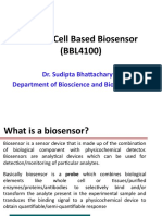Whole Cell Based Biosensor (BBL4100) : Dr. Sudipta Bhattacharyya Department of Bioscience and Bioengineering