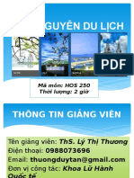HOS 250-Tai Nguyen Du Lich-2020S-LECTURES SLIDES-4