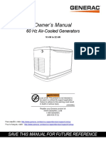 Generac 10 20kW Air Cooled Owners Manual 6.19
