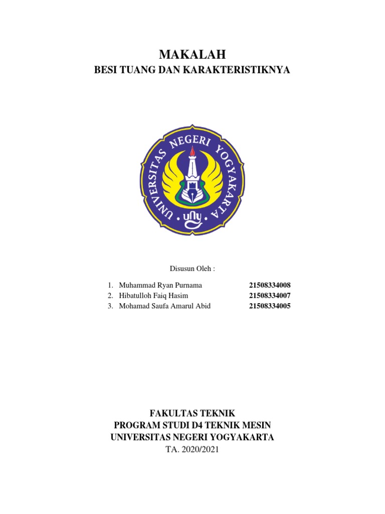 Besi Tuang & Karakteristiknya | PDF | Teknologi & Rekayasa