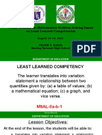 3-Day Seminar On Mathematics Problem-Solving Based On Least Learned Competencies