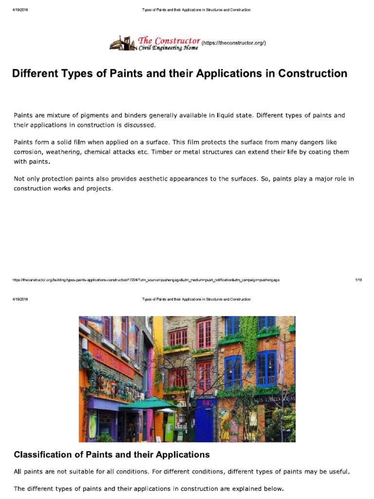 PAINTS AND VARNISHES FOR BUILDINGS - The Constructor