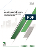 The Implementing Regulation of The Saudi Building Code Issued by The Royal Decree No. (M / 43) Dated 26/04/1438H