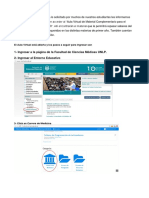 Acceso A Aula Virtual de Material Complementario Ingreso 2020