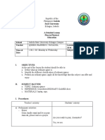 Detailed Lesson Plan Ordinary Games