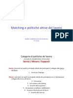 E - Matching e Politiche Attive