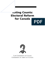 Law Commission Report - Electoral Reform for Canada (2004)