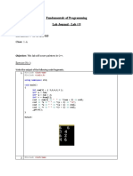 Fundamentals of Programming Lab Journal - Lab # 9: Name: Affan Ali Dogar Enrollment #: 01-134212-015 Class: 1-A