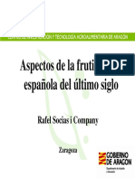 Aspectos de La Fruticultura Española Del Último Siglo