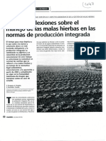 Algunas Reflexiones Sobre El Manejo de Las Malas Hierbas en Las Normas de Producción Integrada