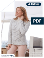 Ladies Cable Sweater: Knitting Pattern